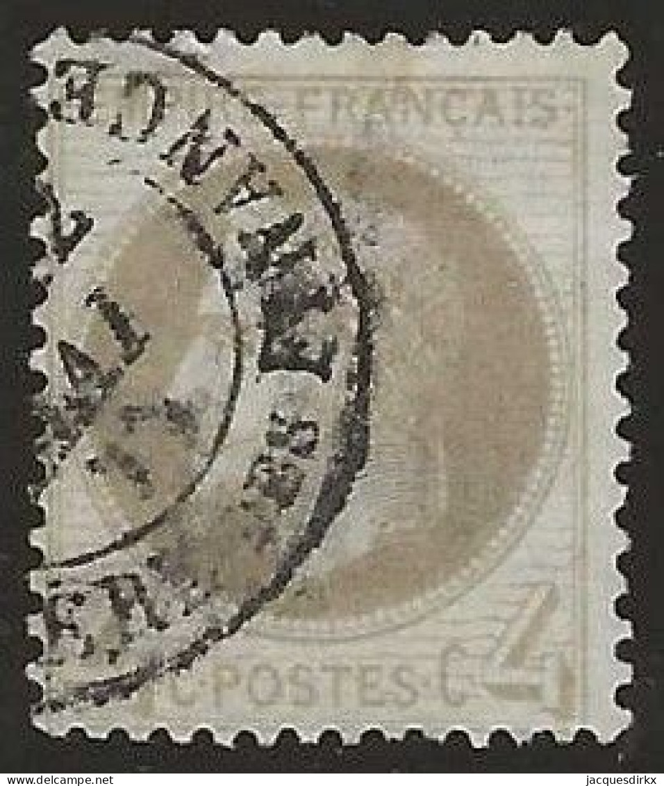 France  .  Y&T   .   27  (2 Scans)   .    O  .     Oblitéré - 1863-1870 Napoleon III With Laurels