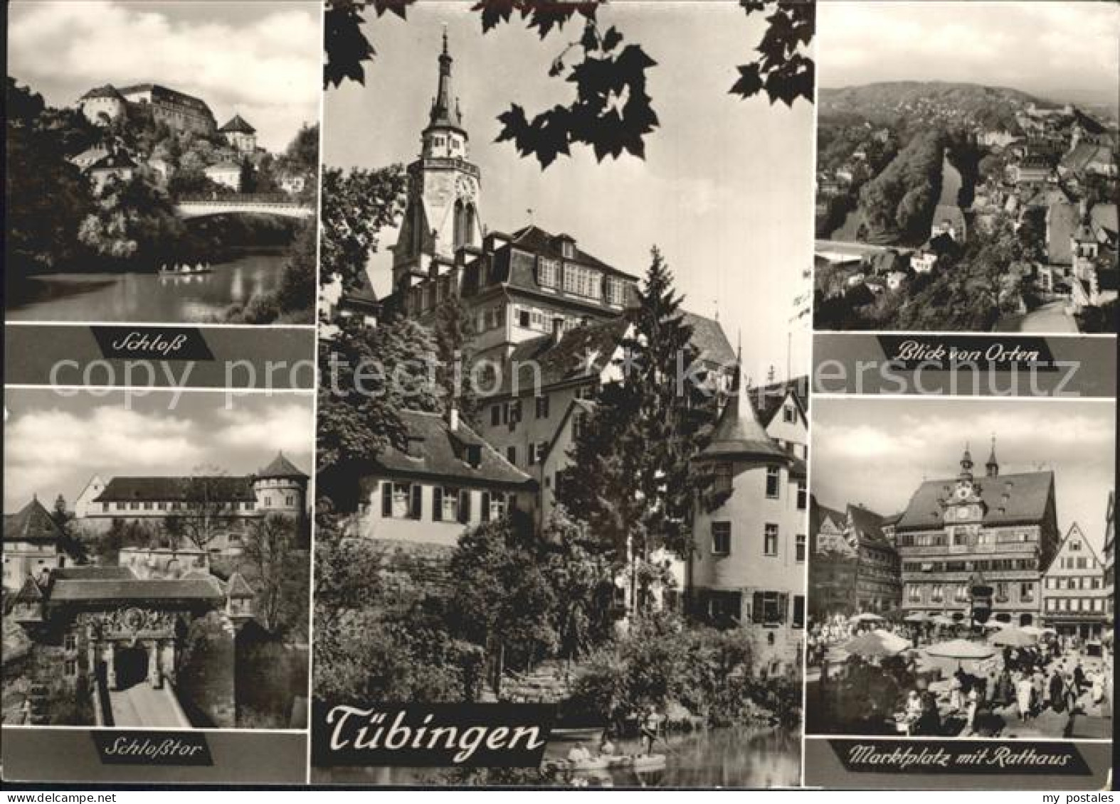 72220293 Tuebingen Schloss SchlosstoMarktplatz Rathaus Tuebingen - Tübingen