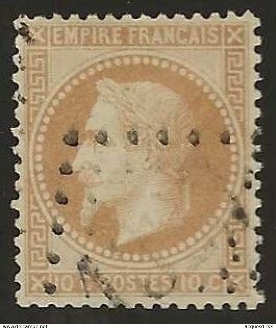 France  .  Y&T   .   28   .    O  .     Oblitéré - 1863-1870 Napoleon III With Laurels