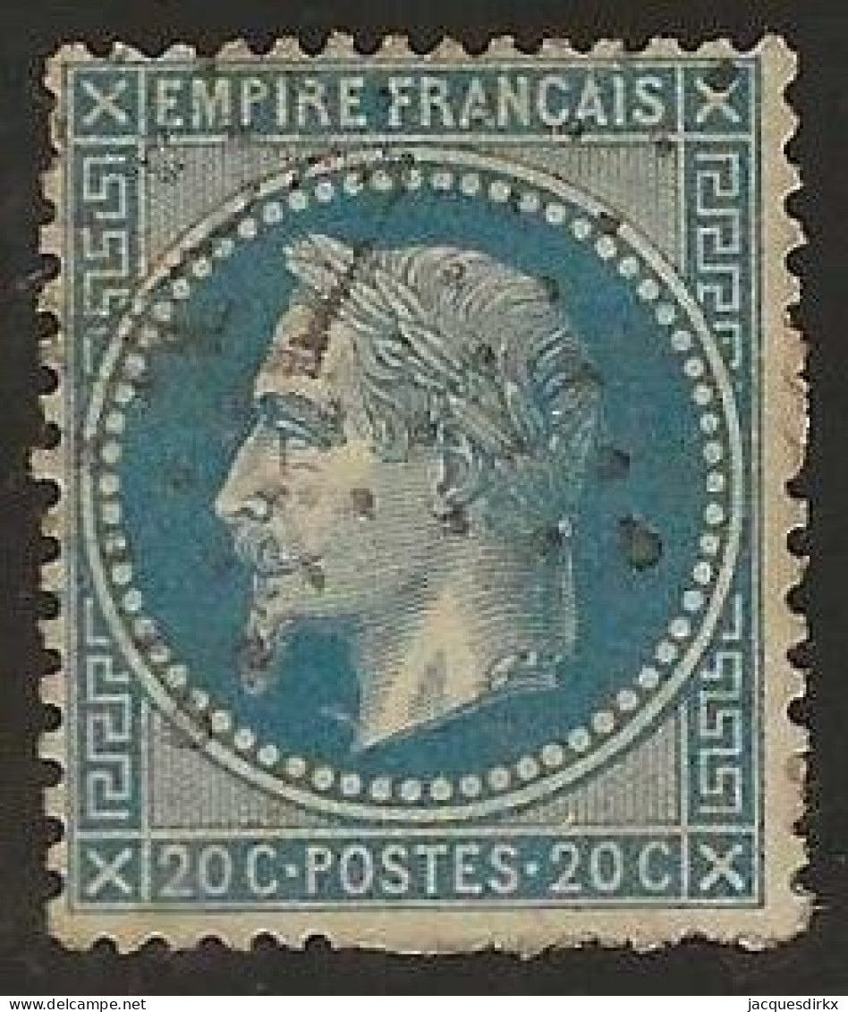 France  .  Y&T   .   29    .    O  .     Oblitéré - 1863-1870 Napoleon III With Laurels