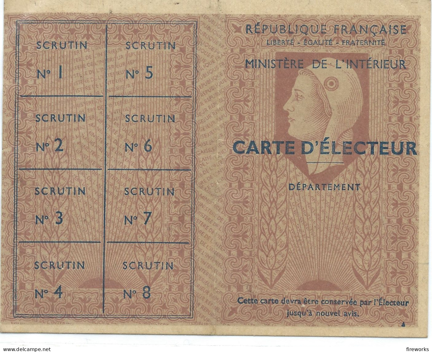 1955 - Carte D'électeur De Brue-Bernat Conception - Commune De Tibéran Jaunac - Haute-Pyrénées (65) - Non Classés