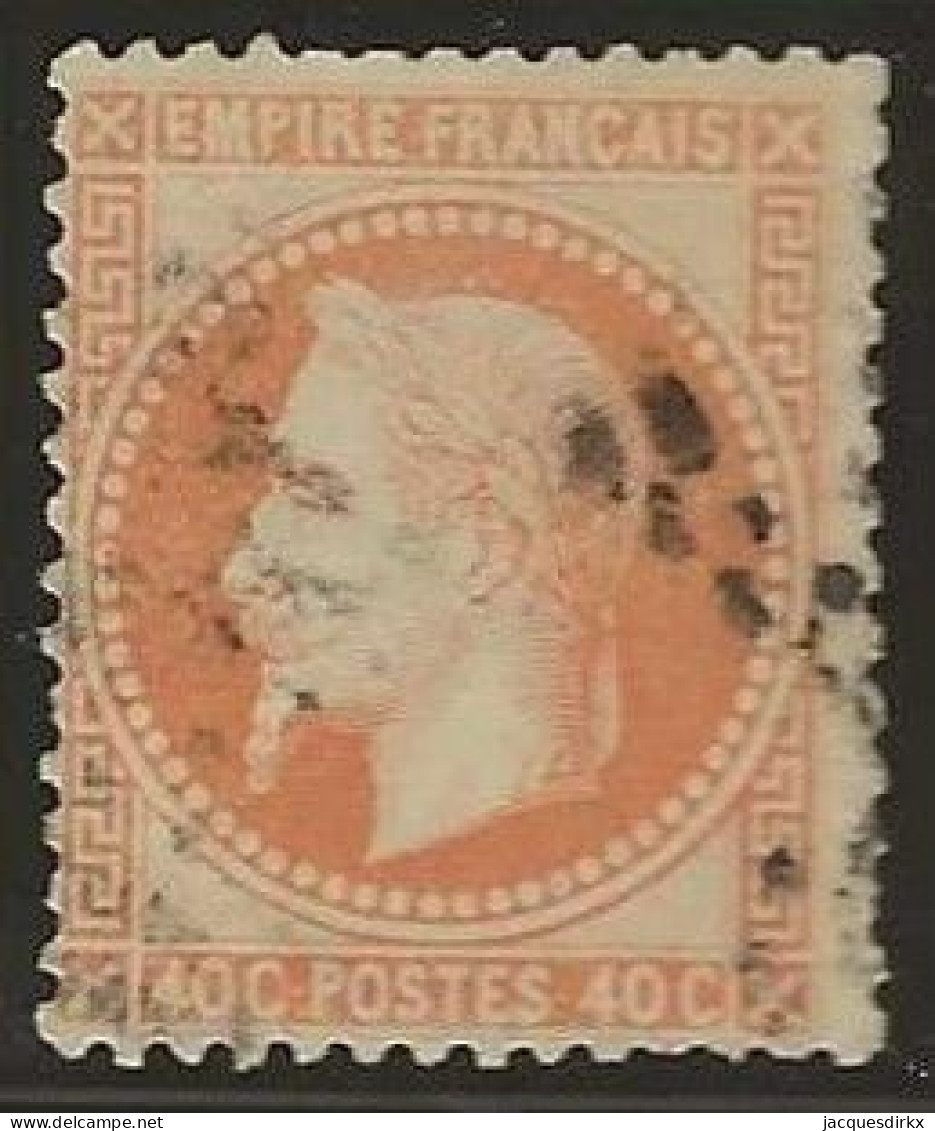 France  .  Y&T   .   31   .    O  .     Oblitéré - 1863-1870 Napoléon III Con Laureles