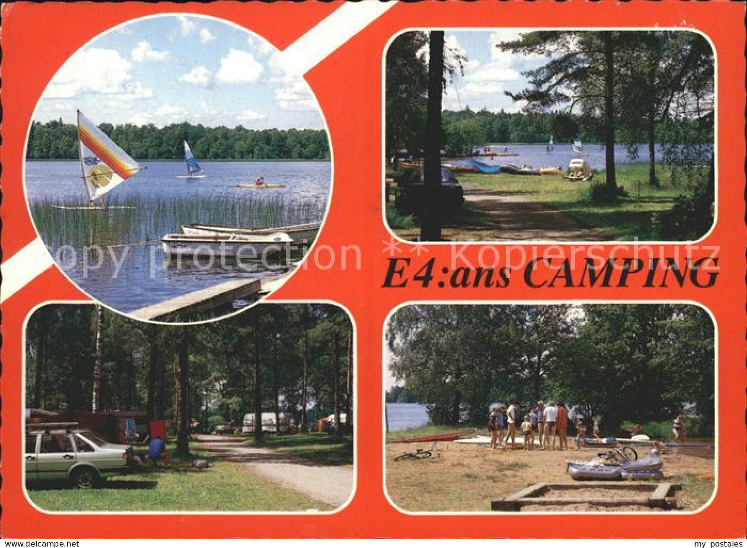 72219416 Vittaryd Ljungby E4 Ans Camping Toftaholm Bootspartie Strand Spielplatz - Suède