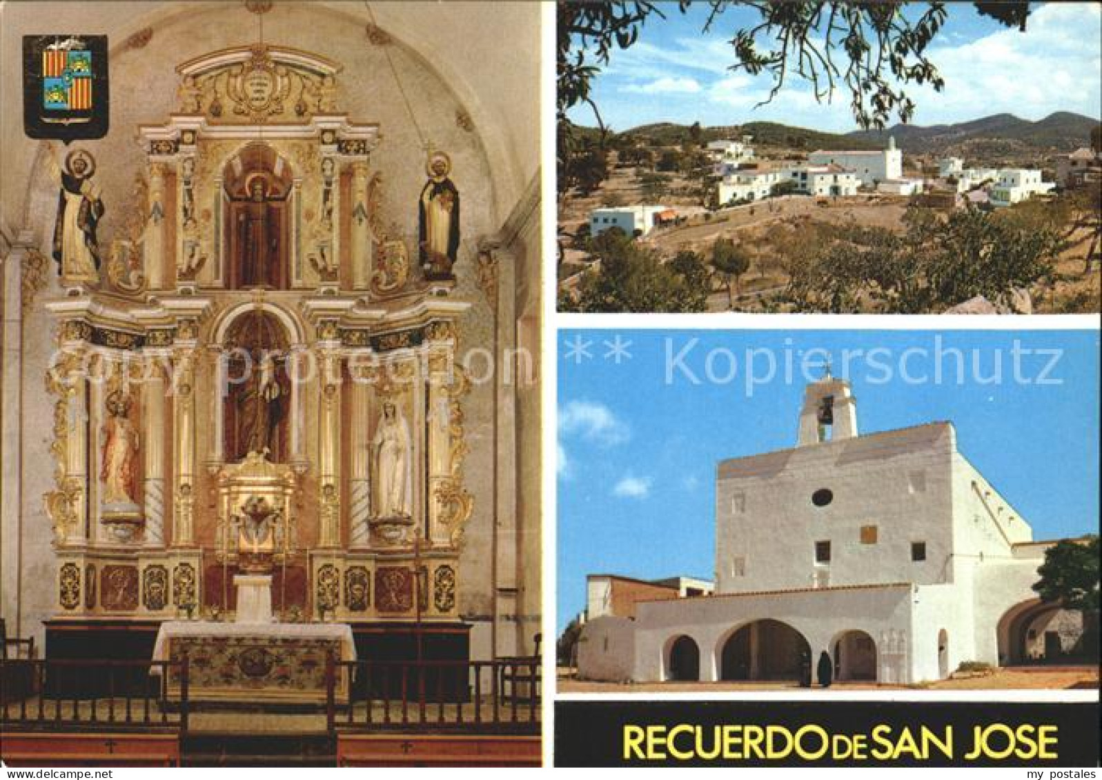 72219377 Ibiza Islas Baleares Iglesia De San Jose Retablo Y Exteriores Ibiza - Andere & Zonder Classificatie