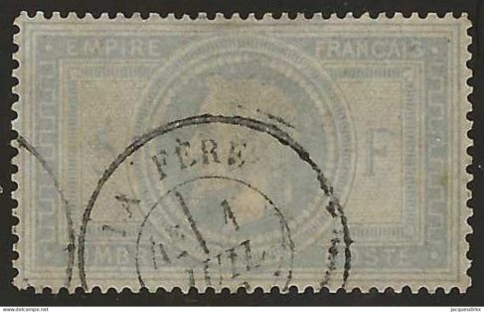 France  .  Y&T   .   33  (2 Scans)   .    O  .     Oblitéré - 1863-1870 Napoléon III Con Laureles