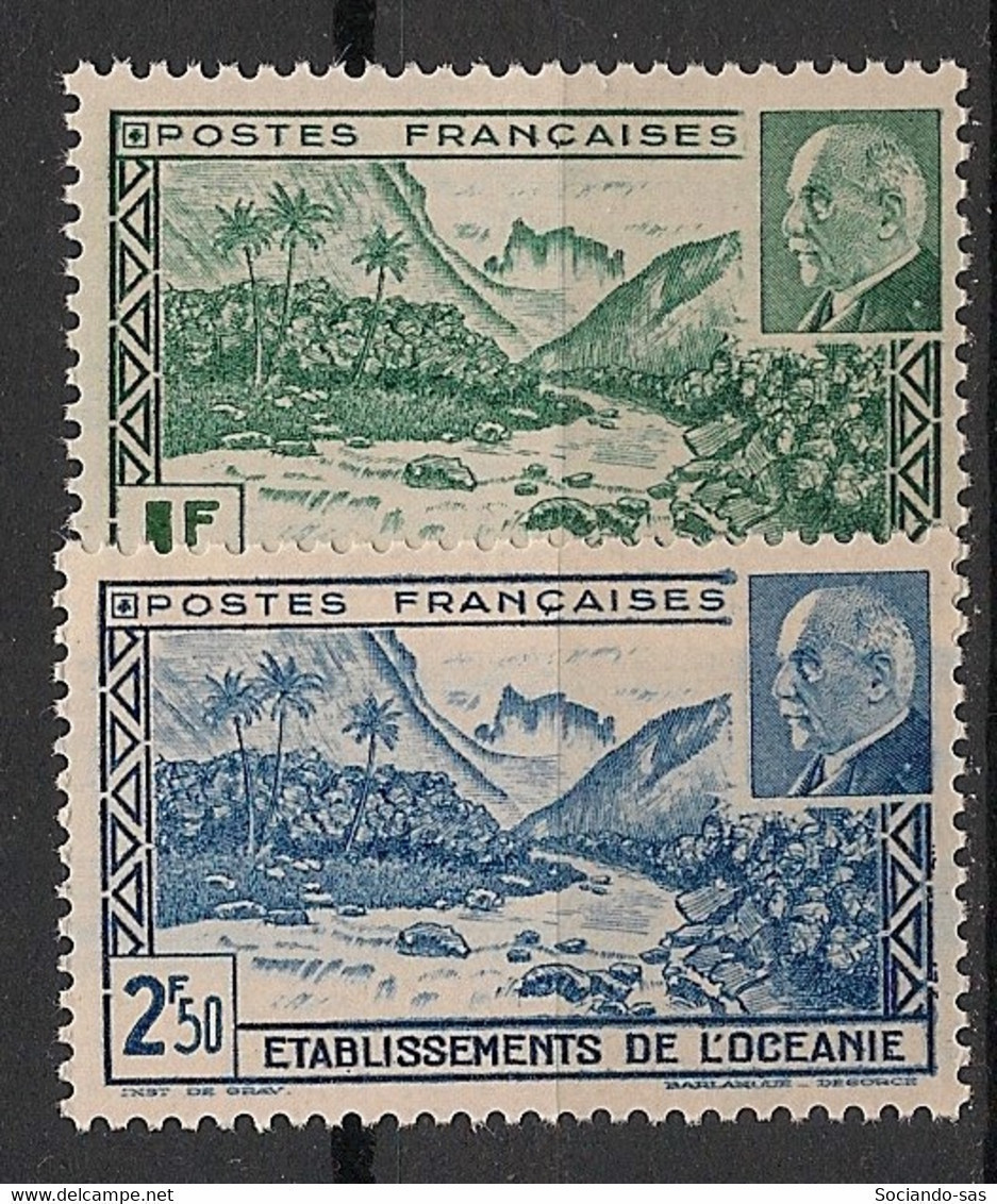 OCEANIE - 1941 - N°YT. 138 à 139 - Pétain - Neuf Luxe ** / MNH / Postfrisch - Ongebruikt