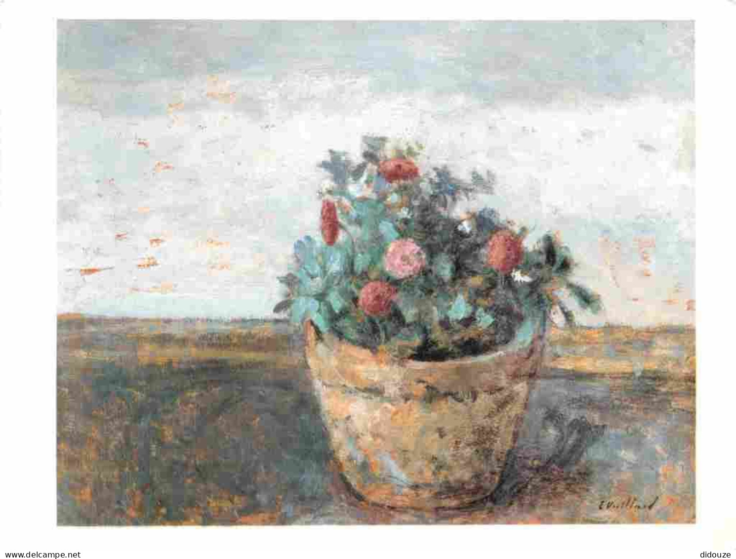 Art - Peinture - Edouard Vuillard - Pot De Fleurs - Nature Morte - CPM - Voir Scans Recto-Verso - Malerei & Gemälde