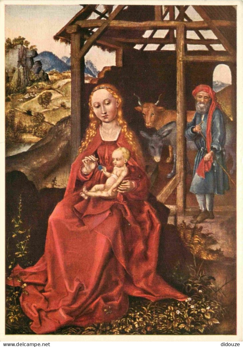 Art - Peinture Religieuse - Martin Schongauer - Vierge Et Enfant - CPM - Voir Scans Recto-Verso - Gemälde, Glasmalereien & Statuen