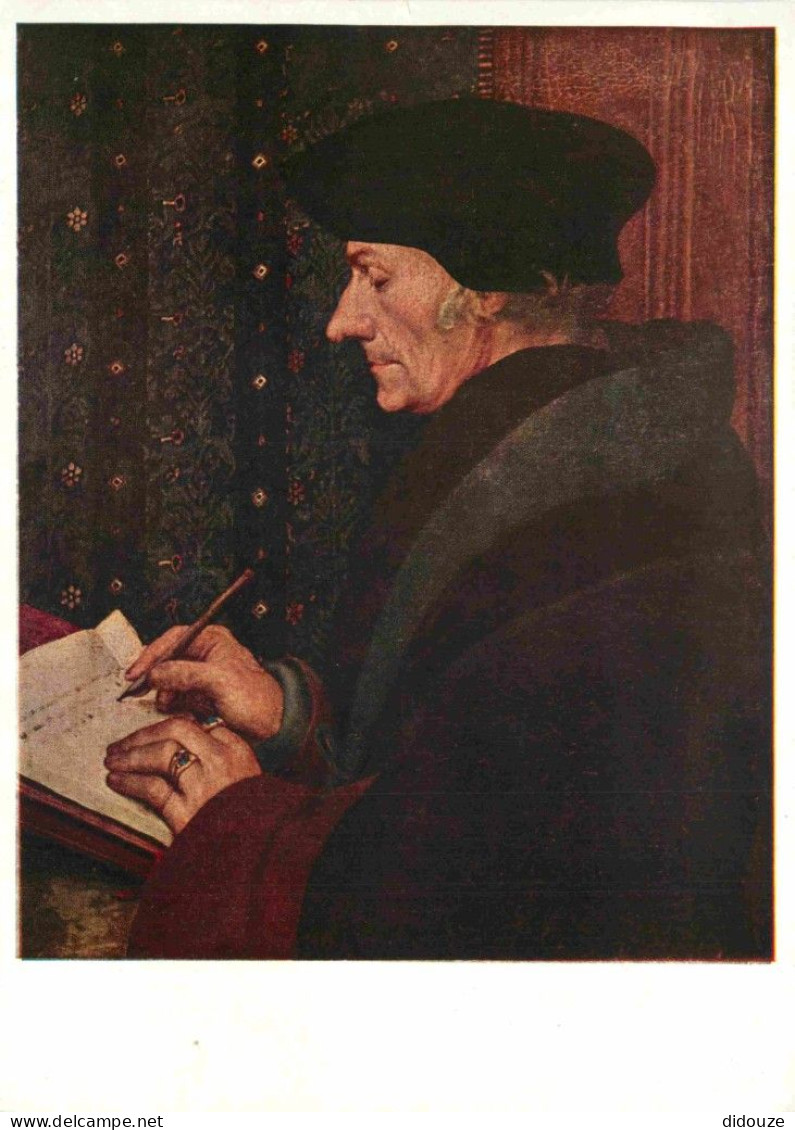 Art - Peinture - Hans Holbein - Portrait D'Erasme - CPM - Voir Scans Recto-Verso - Malerei & Gemälde