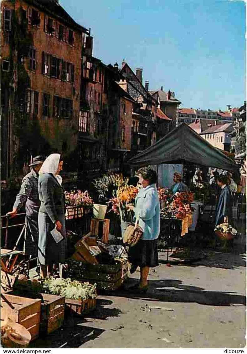 Marchés - Annecy - Le Marché Dans Les Vieux Quartiers - CPM - Voir Scans Recto-Verso - Marchés