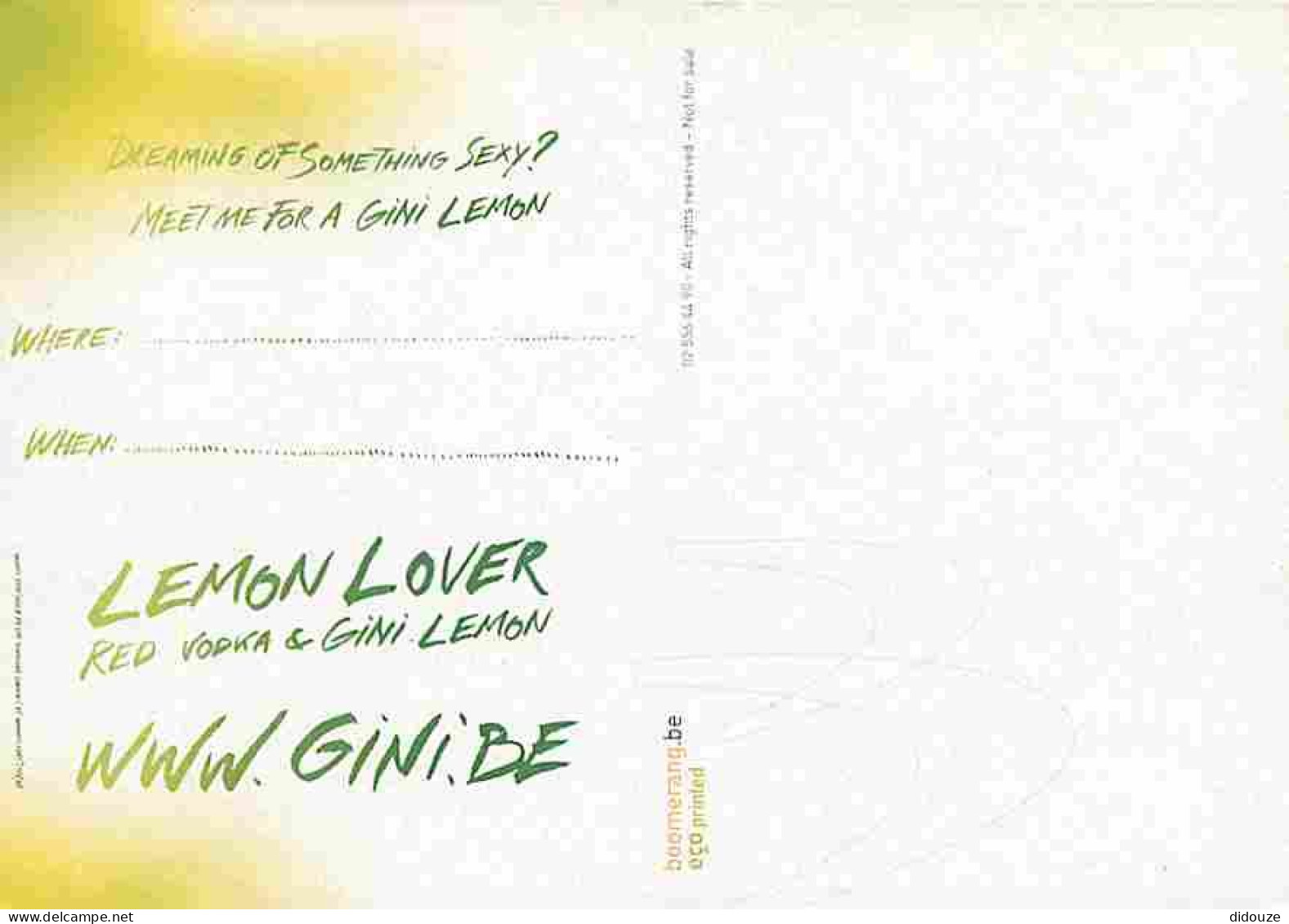 Publicite - Gini - Carte Neuve - CPM - Voir Scans Recto-Verso - Werbepostkarten