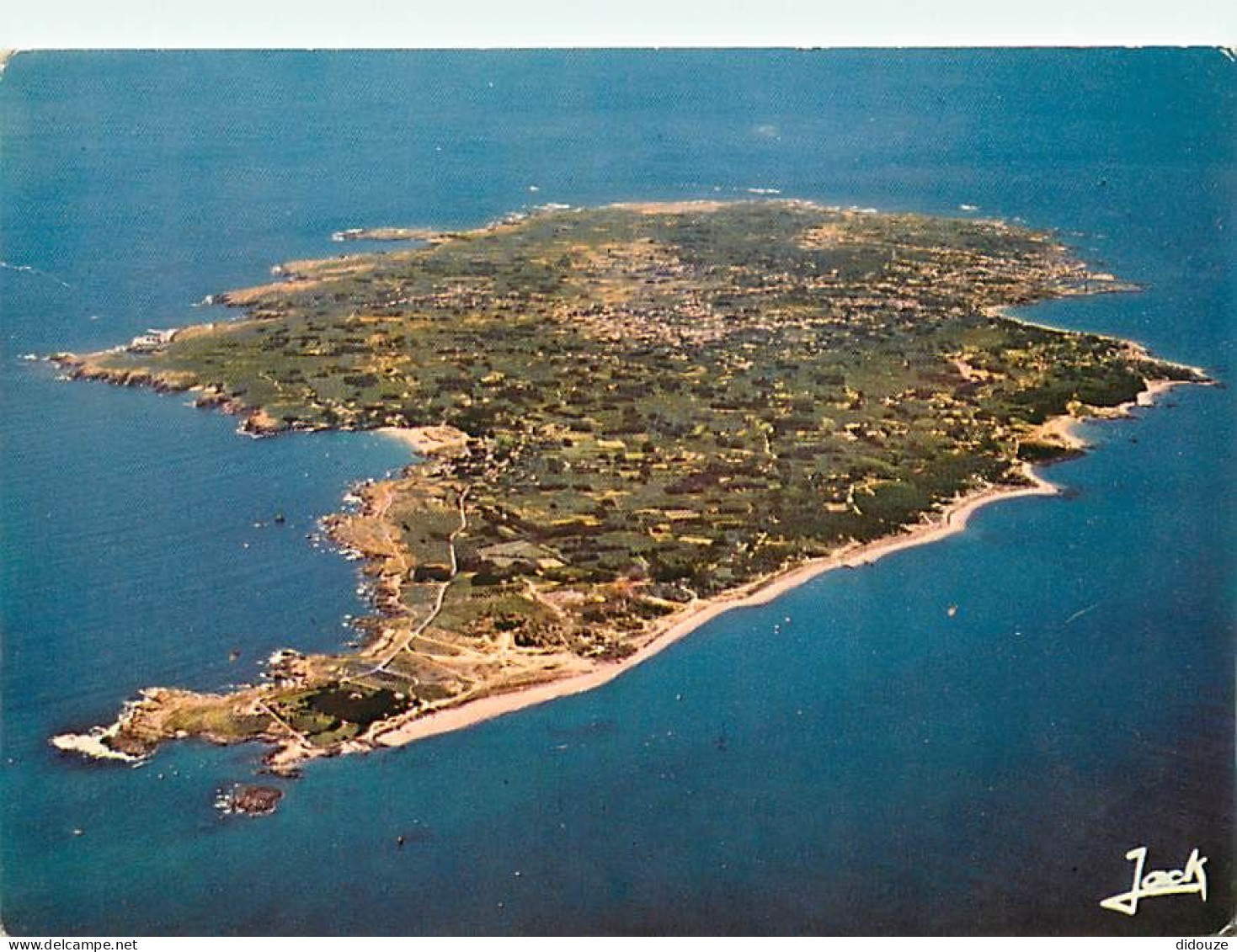 85 - Ile D'Yeu - Vue Générale Aérienne - Flamme Postale De L'Ile D'Yeu - CPM - Voir Scans Recto-Verso - Ile D'Yeu