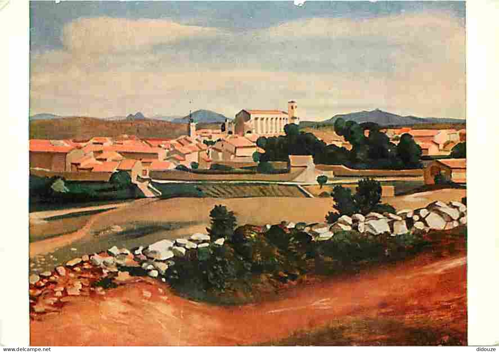 Art - Peinture - André Derain - Vue De Saint Maximin - CPM - Voir Scans Recto-Verso - Peintures & Tableaux