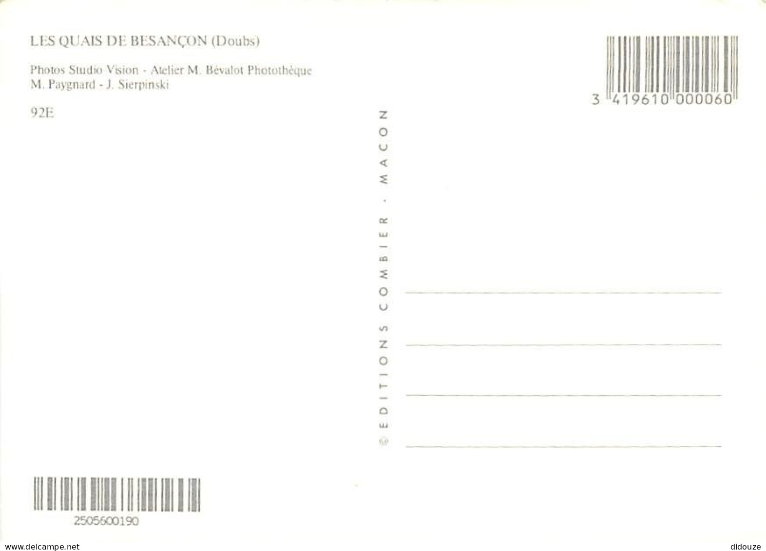 25 - Besançon - Les Quais De Besançon - Multivues - Carte Neuve - CPM - Voir Scans Recto-Verso - Besancon
