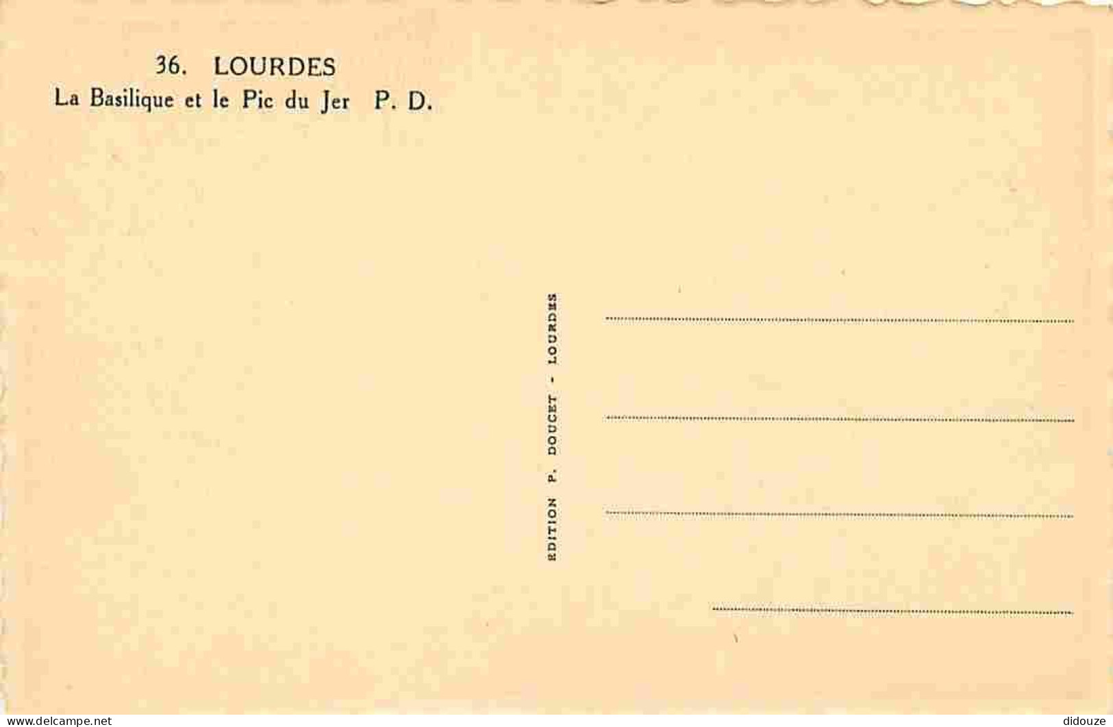 65 - Lourdes - Ville Connue Pour Son Pèlerinage Chrétien - CPA - Voir Scans Recto-Verso - Lourdes