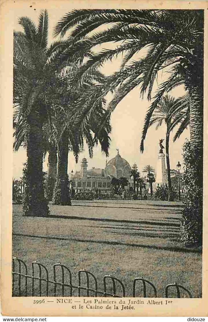 06 - Nice - Les Palmiers Du Jardin Albert Ier Et Le Casino De La Jetée - CPA - Voir Scans Recto-Verso - Sonstige & Ohne Zuordnung