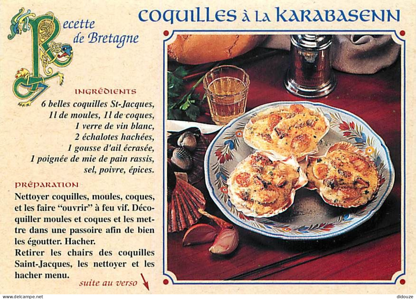 Recettes De Cuisine - Gastronomie - CPM - Voir Scans Recto-Verso - Recettes (cuisine)