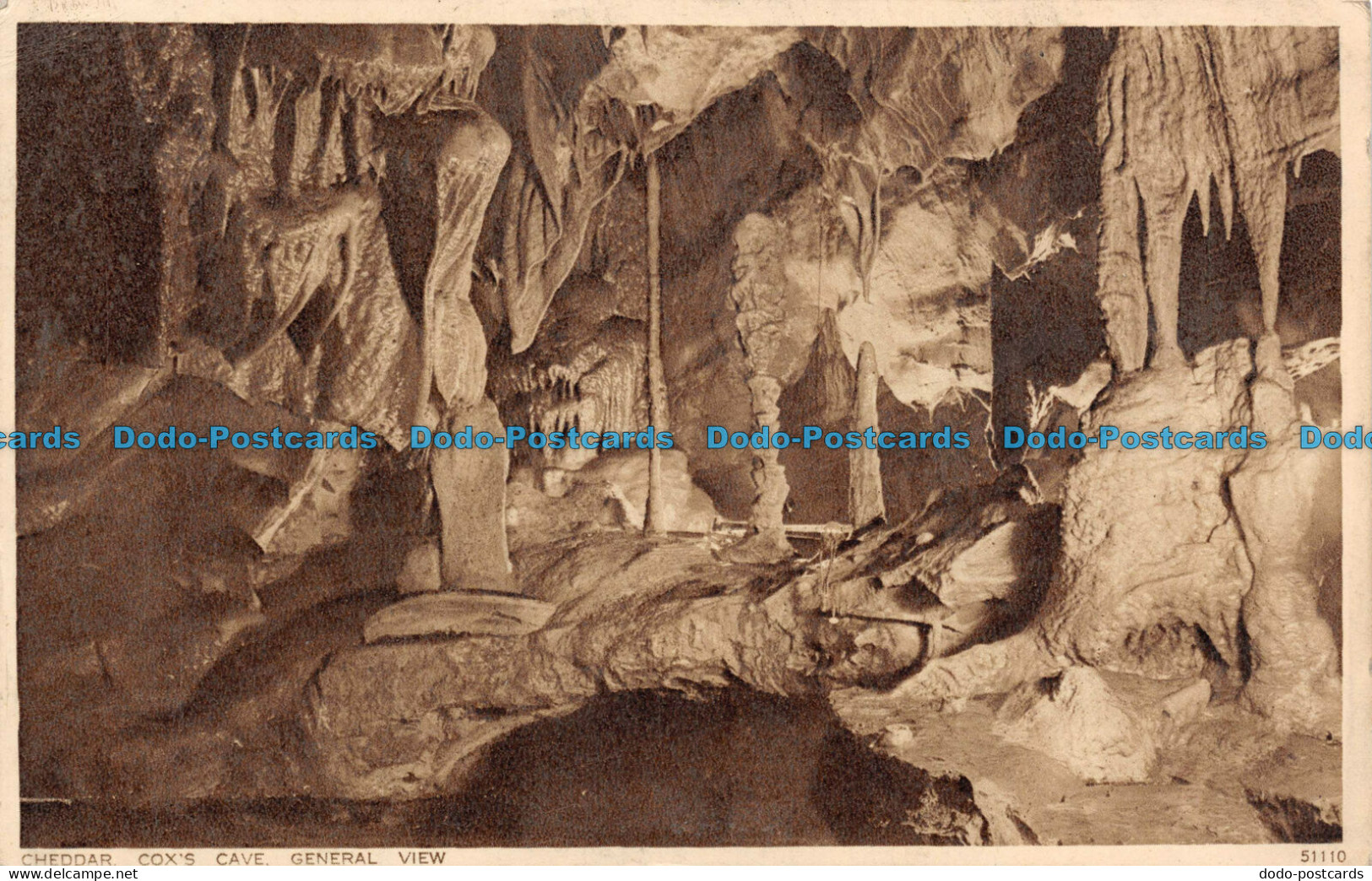 R109302 Cheddar. Coxs Cave General View. No 51110. 1930 - Monde