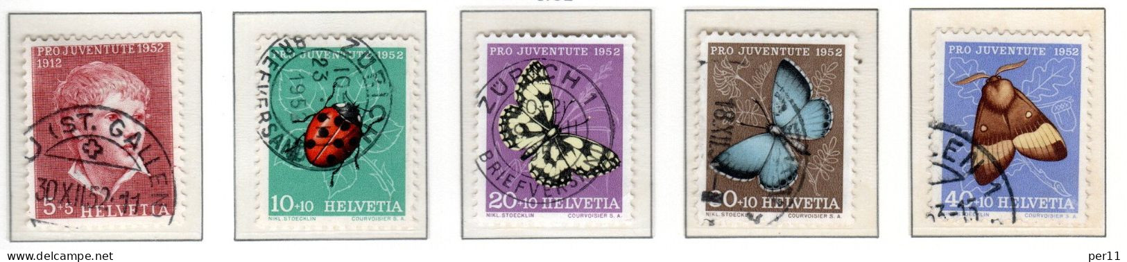Pro Juventute 1951 & 1952 & 1953 Used / Gest. (s002) - Oblitérés