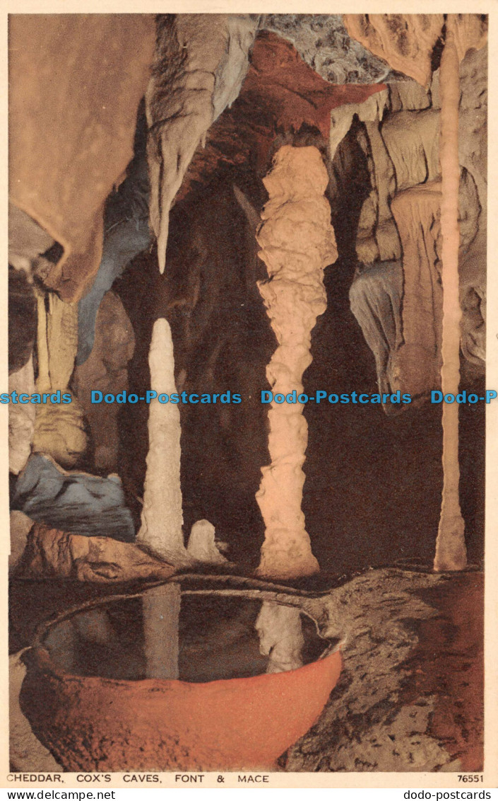 R109727 Cheddar. Coxs Caves. Font And Mace. Photochrom. No 76551 - Monde