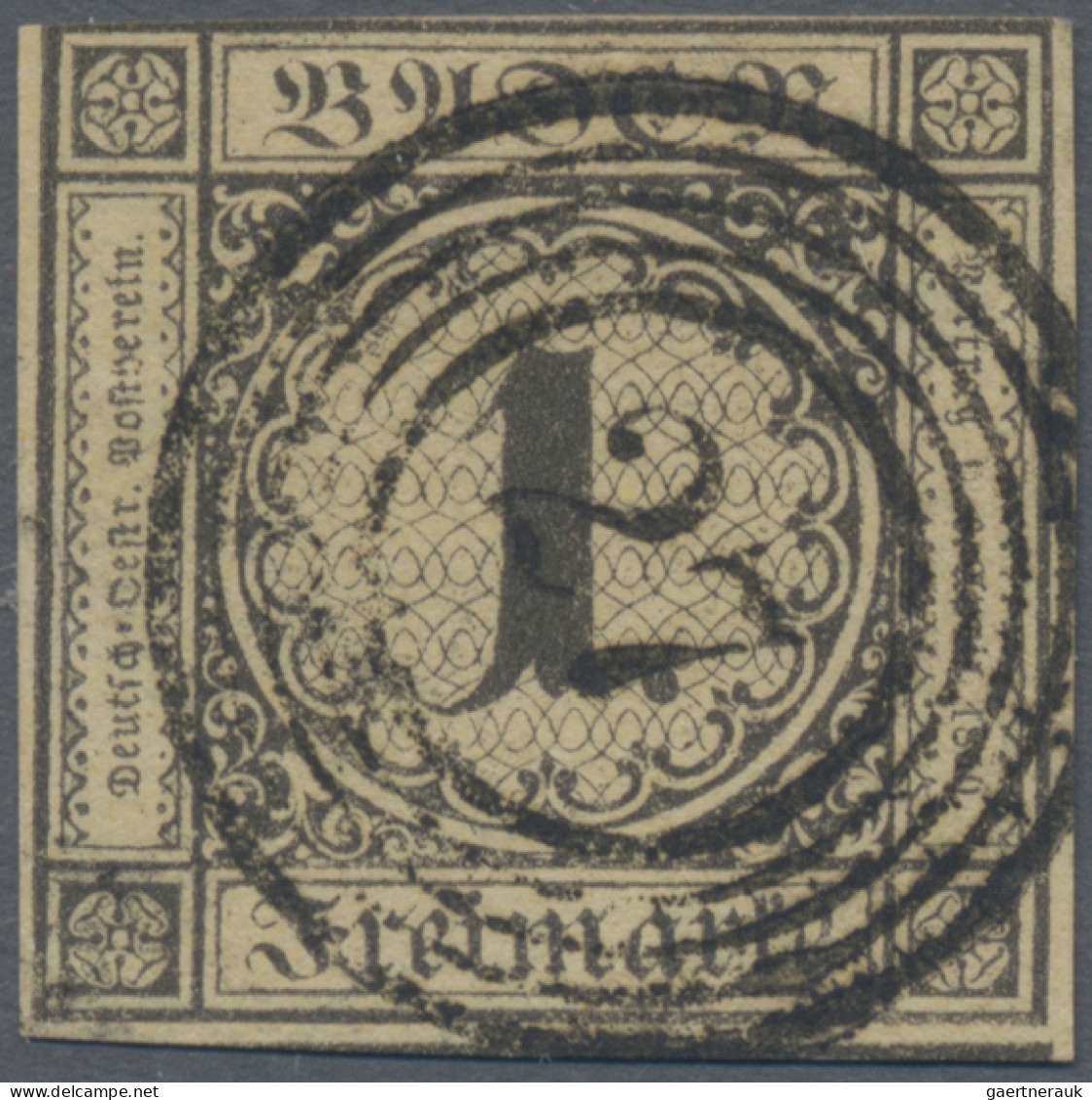 Baden - Marken Und Briefe: 1851, 1 Kr. Schwarz Auf Sämisch, Meist Noch Voll- Bis - Autres & Non Classés