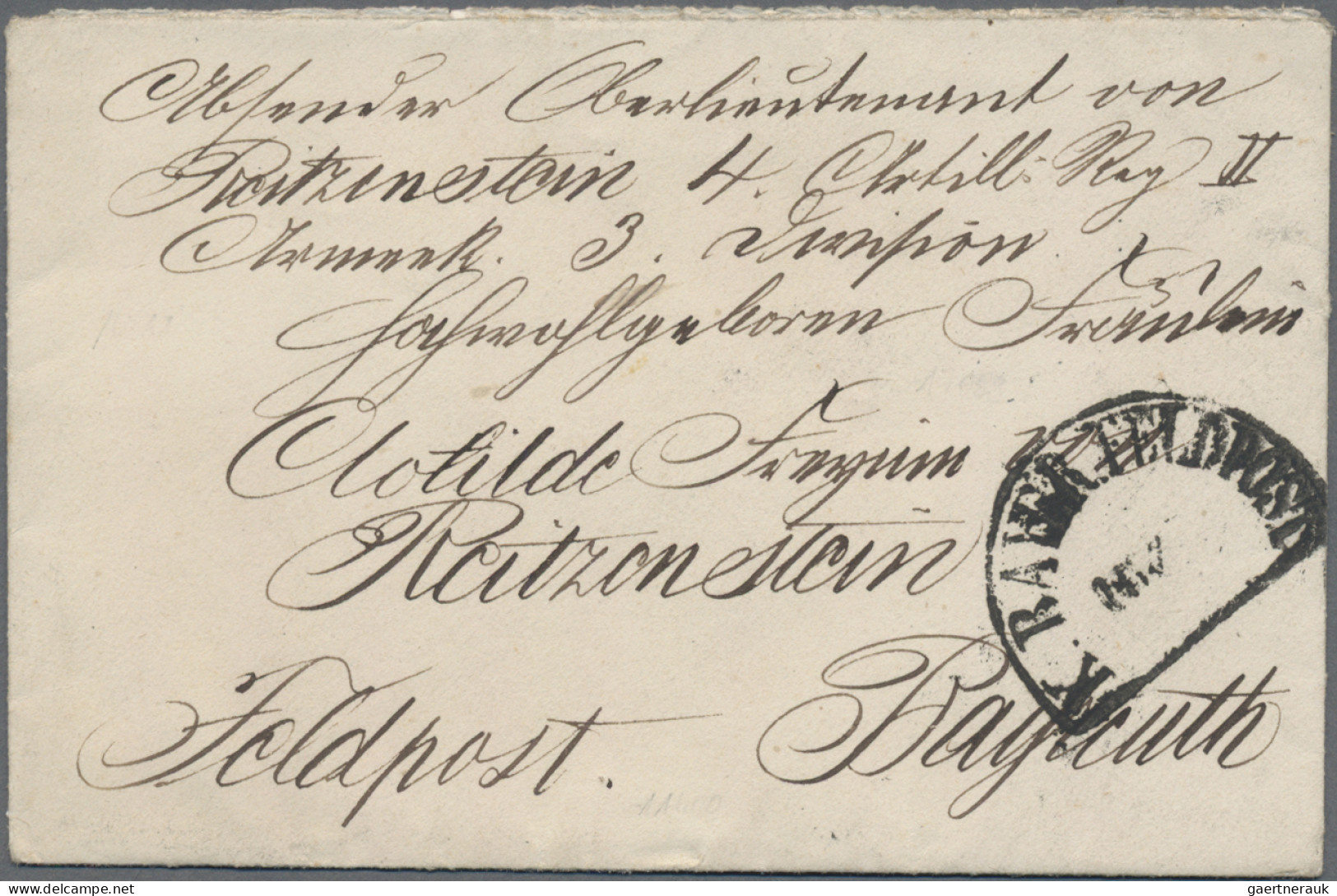 Bayern - Feldpost: 1870/71, Dt.-Franz.Krieg, 2 Saubere Kleine Feldpostbelege Nac - Other & Unclassified