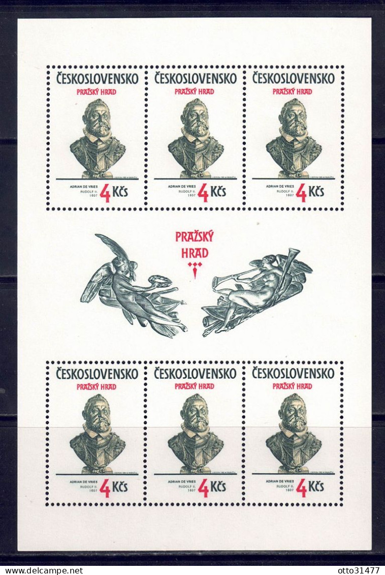 CSSR 1983 - Prager Burg, Nr. 2721 Im Kleinbogen, Postfrisch ** / MNH - Blocs-feuillets