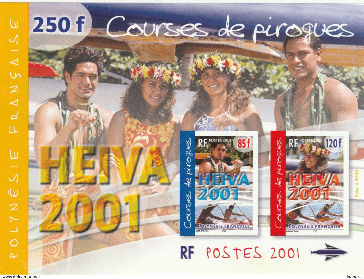 Polynesia 2001 - Wooden Boat Race , MNH , Bl.27 - Neufs
