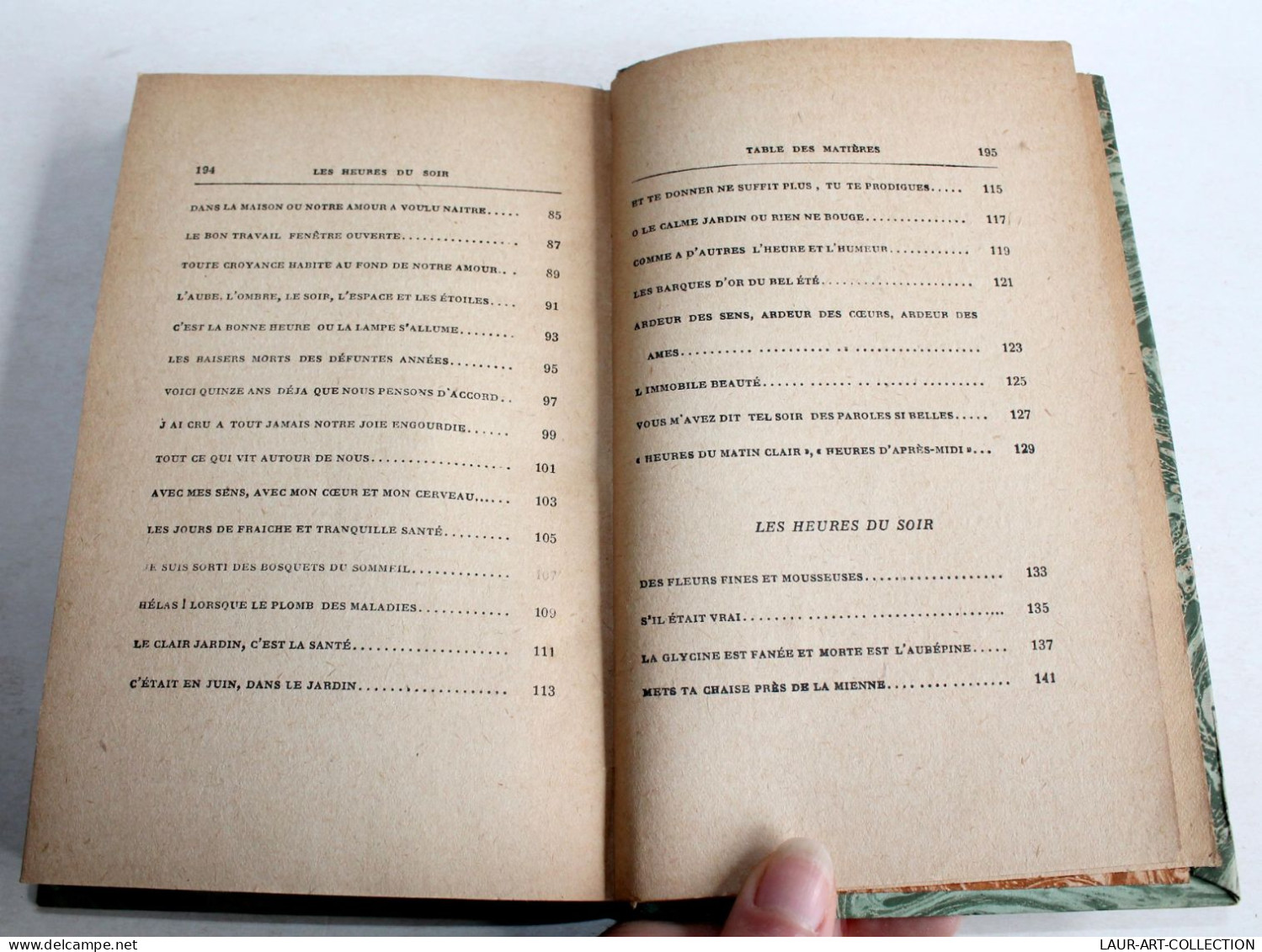 LES HEURES DU SOIR + HEURES CLAIRES + HEURES D'APRES MIDI par E. VERHAEREN 1926 / LIVRE ANCIEN XXe SIECLE (1303.49)