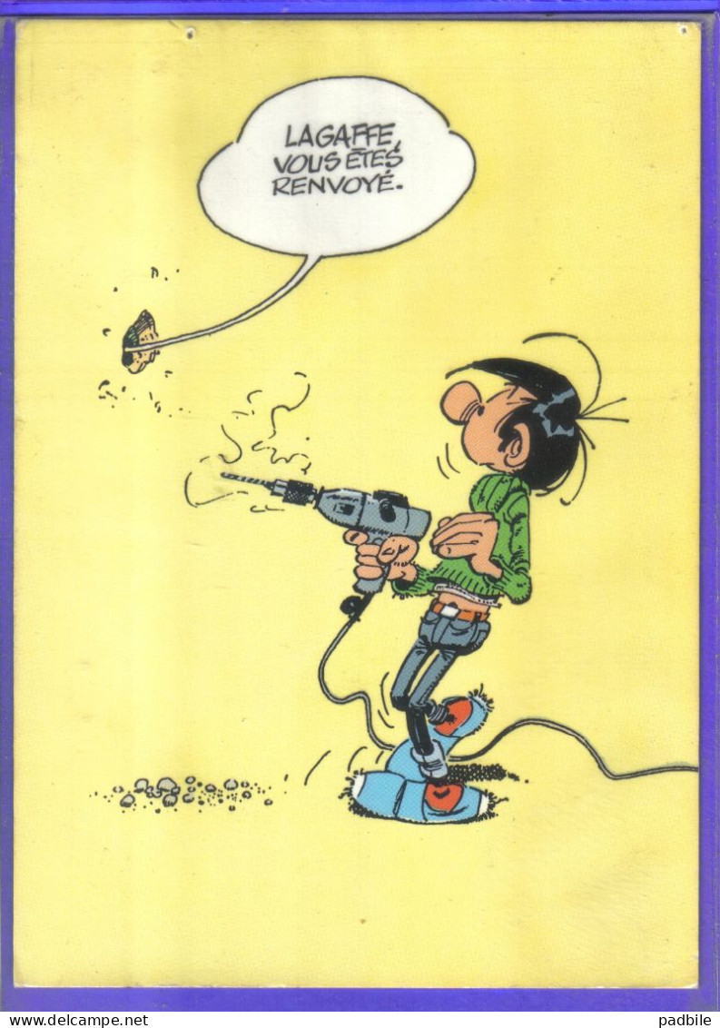 Carte Postale Bande Dessinée Franquin  Gaston Lagaffe  N°14  Très Beau Plan - Bandes Dessinées