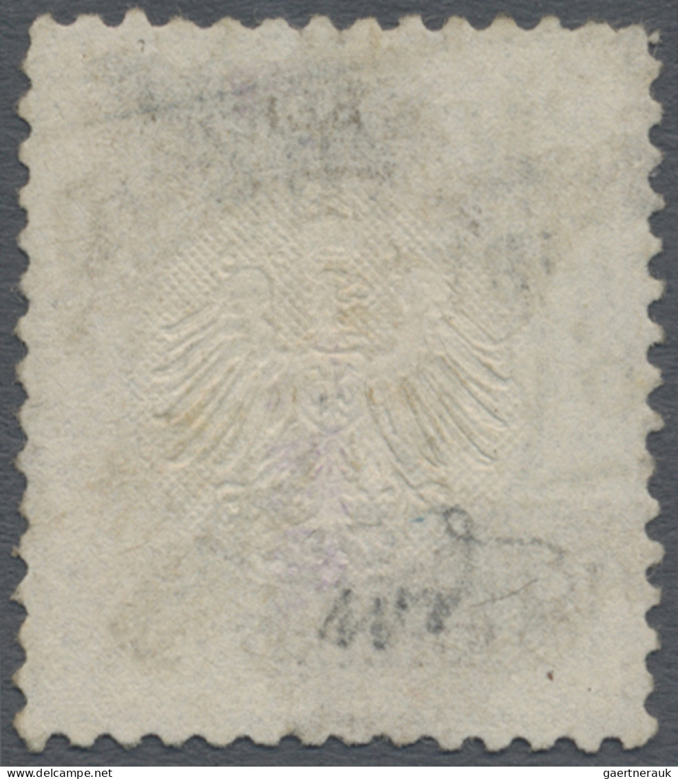 Deutsches Reich - Brustschild: 1872, Kleiner Brustschild 18 Kr. Ockerbraun, Entw - Oblitérés