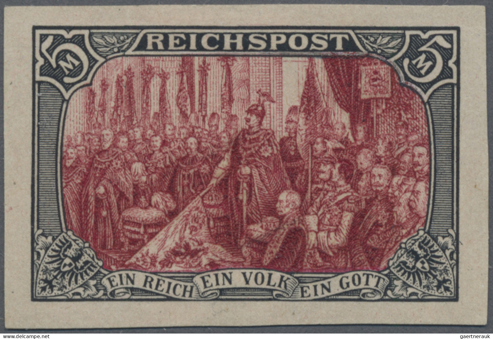 Deutsches Reich - Germania: 1900, 5 Mark "Reichsgründungsgedenkfeier" Mit Inschr - Unused Stamps