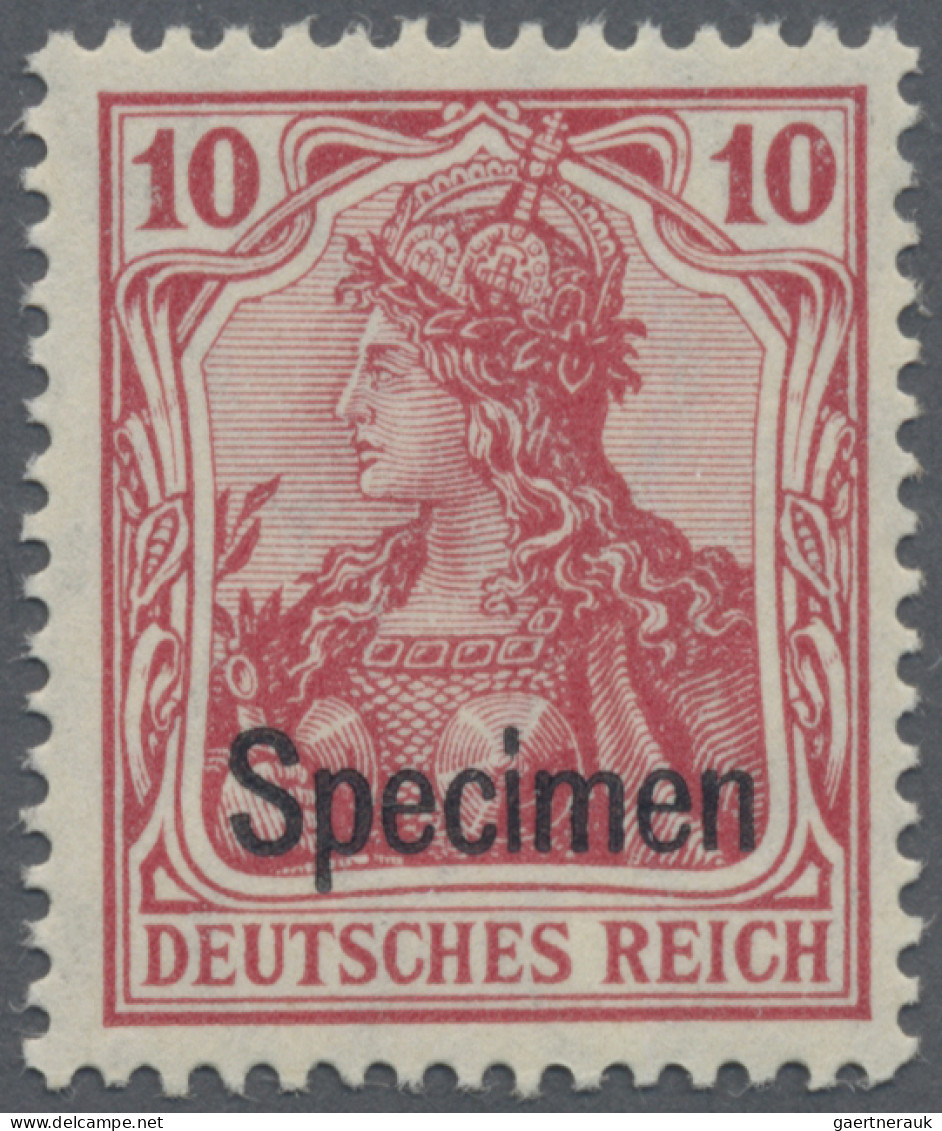 Deutsches Reich - Germania: 1909 Kompletter Satz von 10 Werten im Friedensdruck