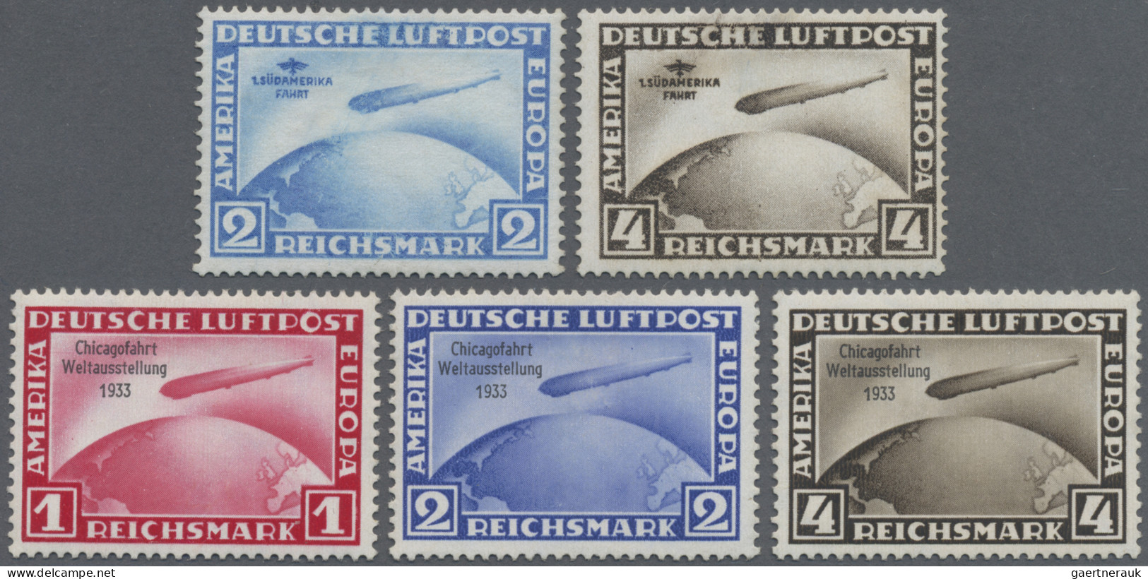 Deutsches Reich - Weimar: 1930/33, Südamerika- Und Chicagofahrt, Komplette Ausga - Neufs