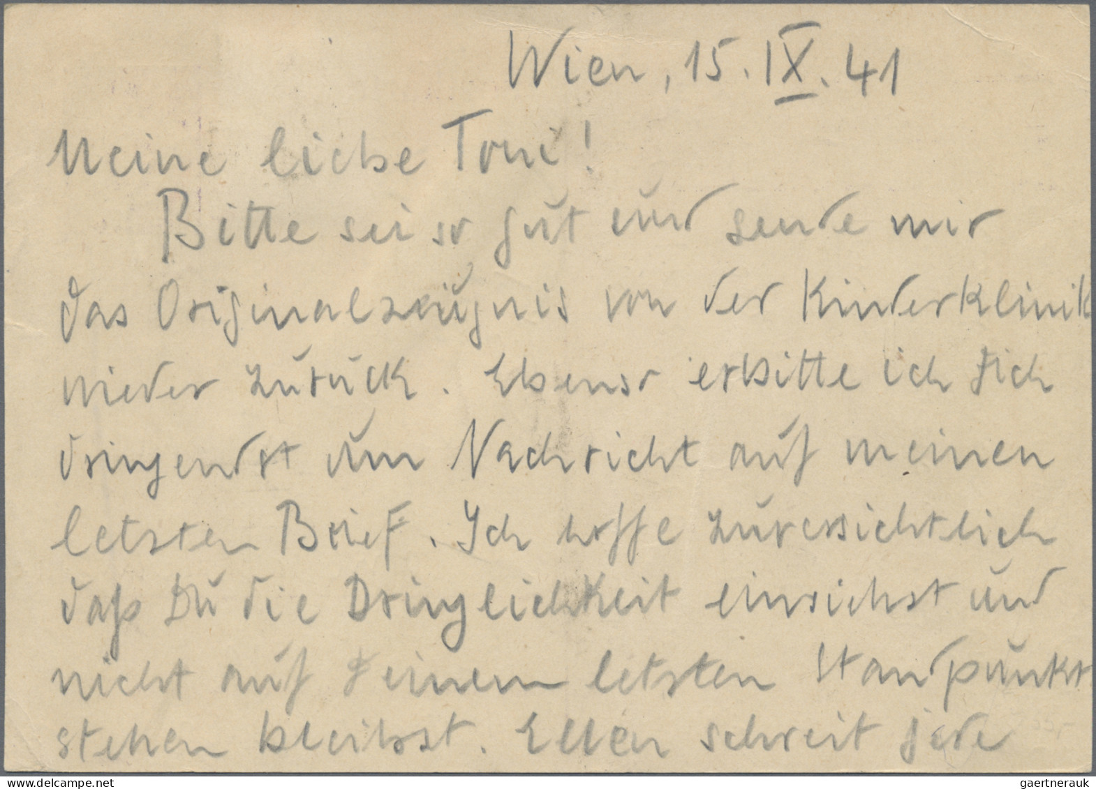 Deutsches Reich - Ganzsachen: 1929/1941, Zwei Ganzsachenkarten Per Rohrpost Wien - Otros & Sin Clasificación