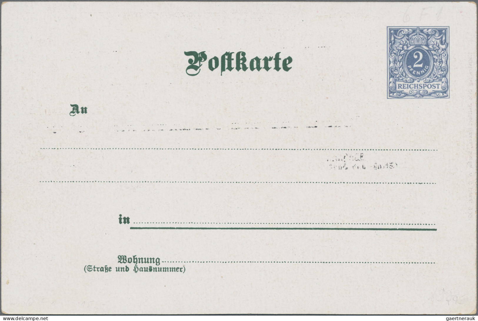 Deutsches Reich - Privatganzsachen: 1898/1902, Privatganzsachen (5, 4 mit Farbli