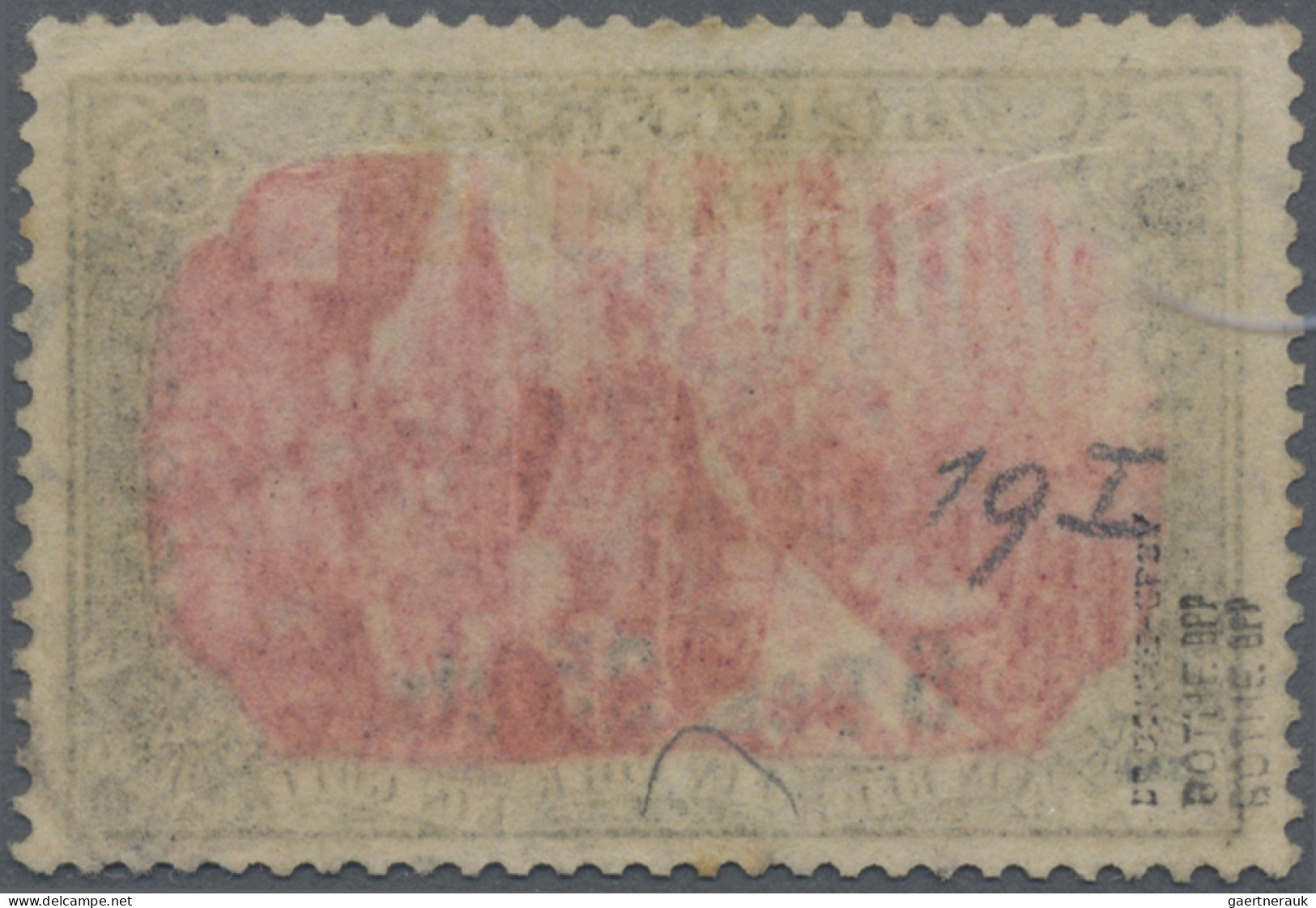Deutsche Post In Marokko: 1900 "6 Pes. 25 Cts." (sog. Dünner Aufdruck) Auf 5 M. - Maroc (bureaux)