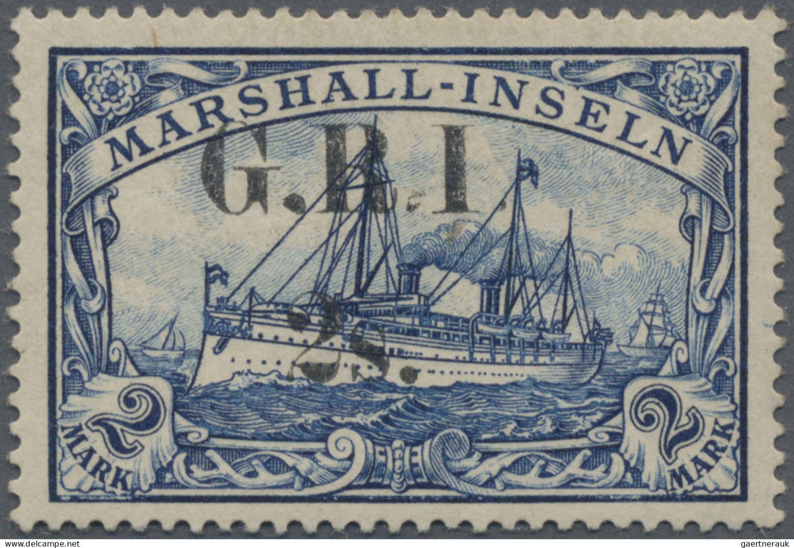 Deutsche Kolonien - Marshall-Inseln - Britische Besetzung: 1914, 2 S. Auf 2 M. B - Marshall