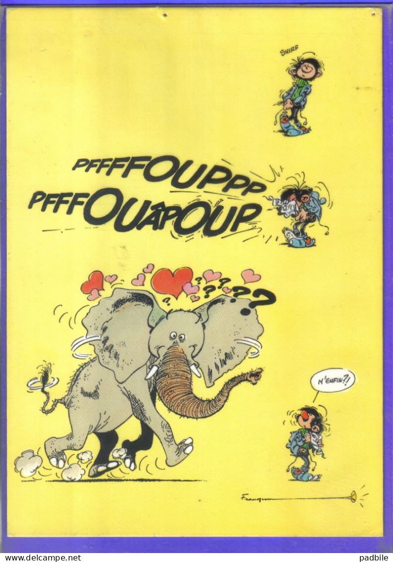 Carte Postale Bande Dessinée Franquin  Gaston Lagaffe  N°15  Très Beau Plan - Comicfiguren