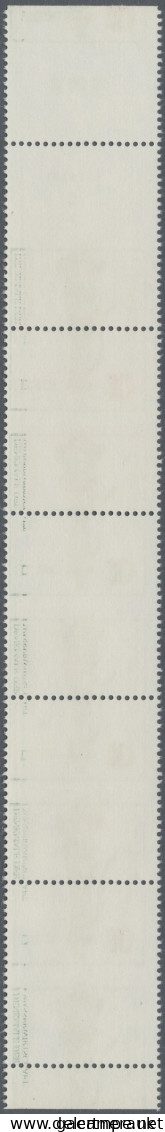 DDR: 1986, 10 Pfg. Wasserwirtschaft Im Senkrechten Unterrand-5er-Streifen Mit St - Autres & Non Classés
