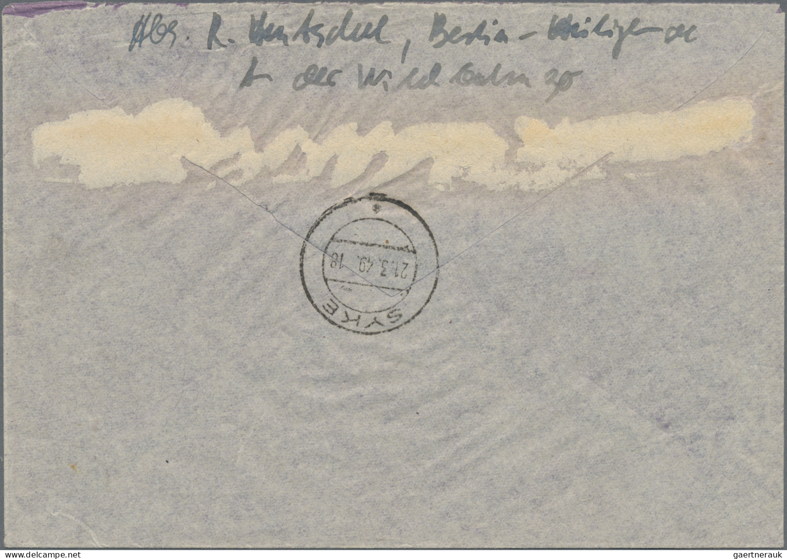 Berlin: 1949, 24 Pfg. Schwarzaufdruck Zus. Mit Rotaufdruck 10 Pfg. (Eckfehler) U - Lettres & Documents