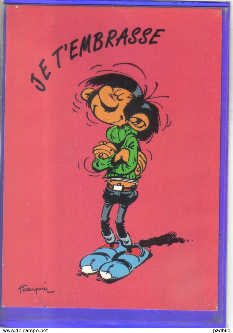 Carte Postale Bande Dessinée Franquin  Gaston Lagaffe  N°21  Très Beau Plan - Comicfiguren