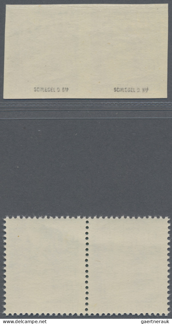 Französische Zone - Rheinland Pfalz: 1947, 1. Freimarken-Ausgabe: Probedruck Der - Other & Unclassified