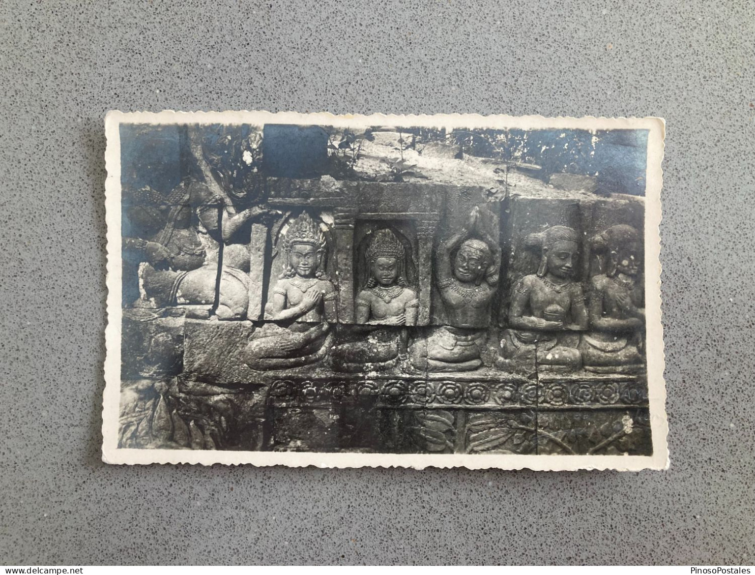 Angkor Carving Carte Postale Postcard - Cambodge