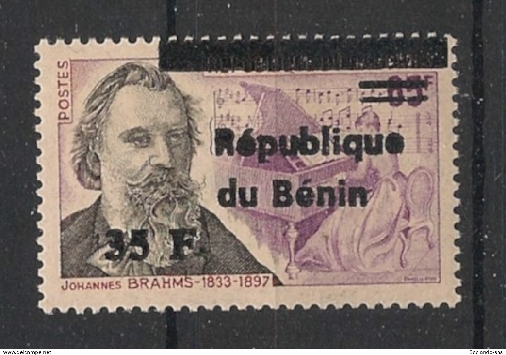 BENIN - 1997-2000 - N°Mi. 1079 - Brahms 35F / 65F - Neuf** / MNH / Postfrisch - Musique