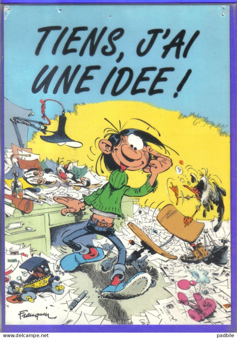 Carte Postale Bande Dessinée Franquin  Gaston Lagaffe  N°26  Très Beau Plan - Bandes Dessinées