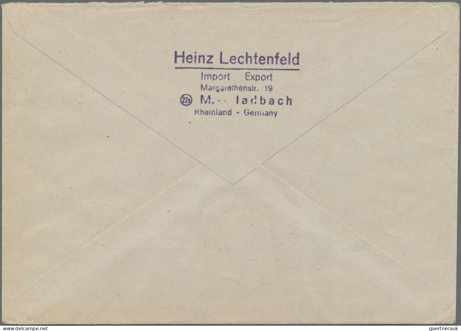 Bizone: 1948, 10 Und 20 Pf Berlin-Hilfe Auf Portorichtigem Übersee-Auslandsbrief - Sonstige & Ohne Zuordnung