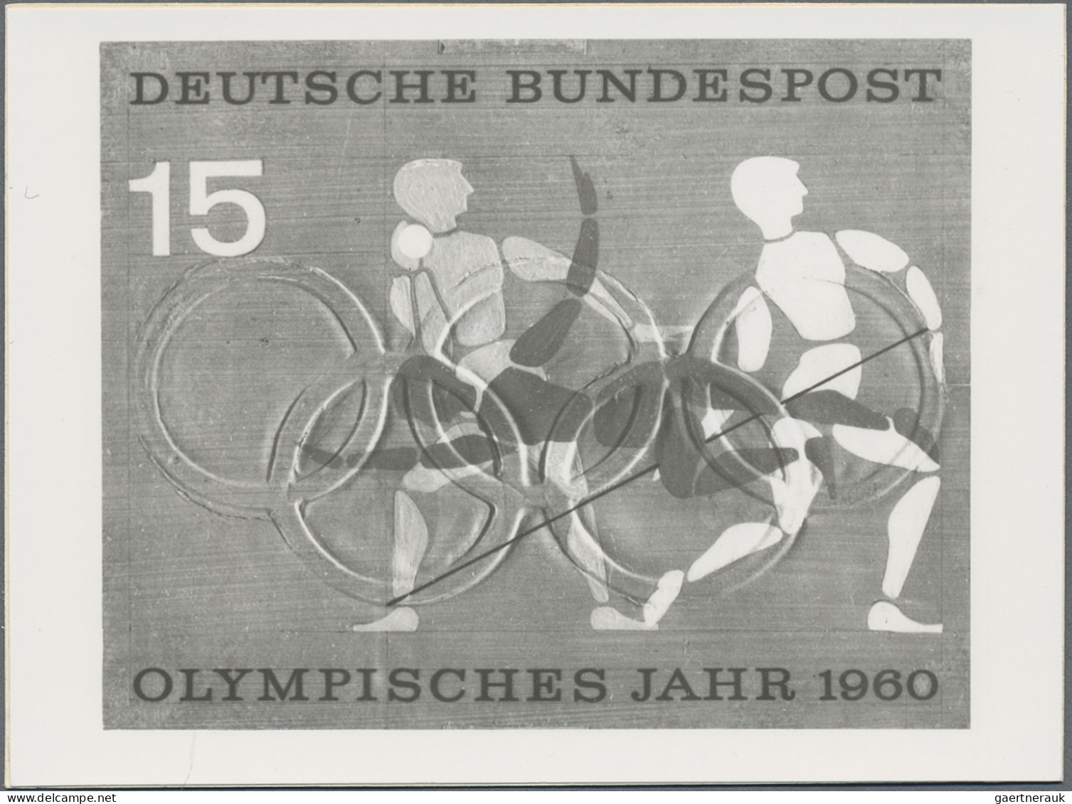 Bundesrepublik Deutschland: 1960, Zwei Unterschiedliche S/w Fotoessays 15 Pfg "O - Unused Stamps