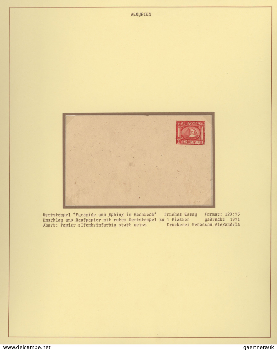 Egypt - Postal Stationery: 1871/1920 (c.): Collection Of More Than 100 Postal St - Autres & Non Classés