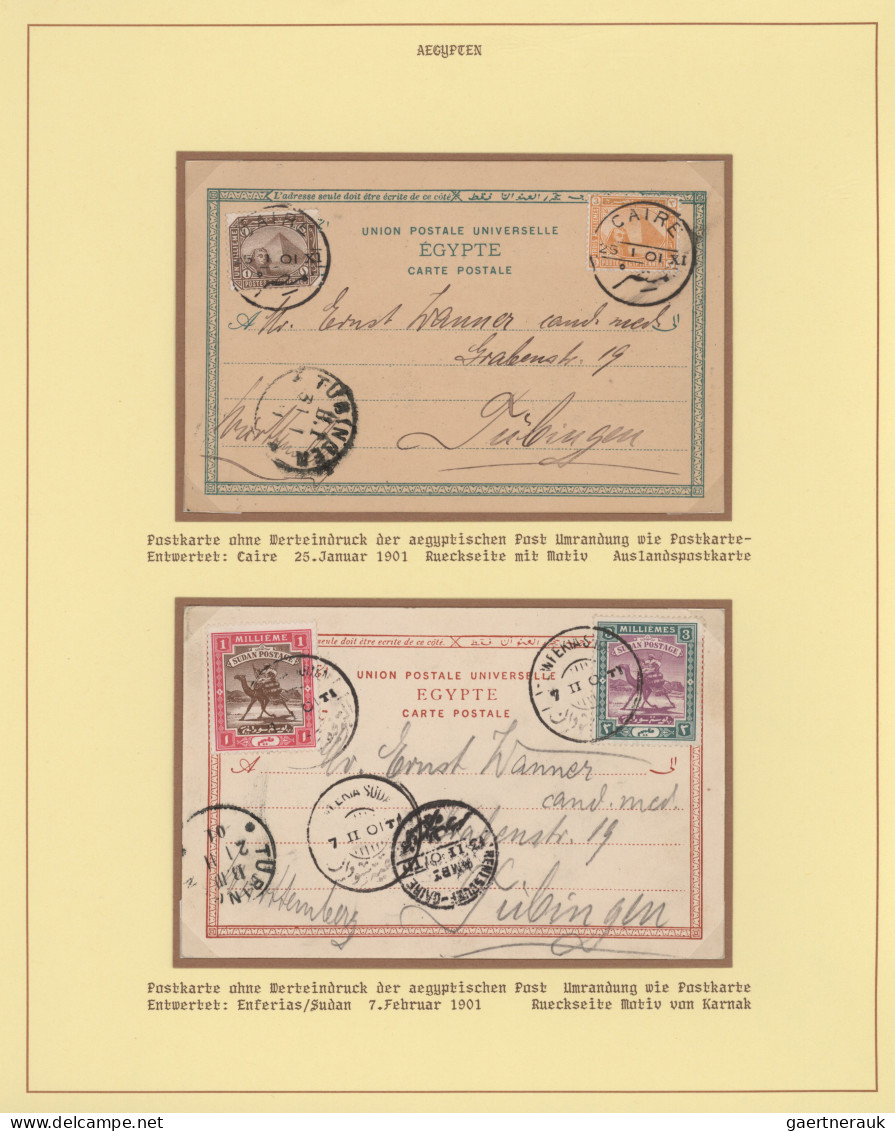 Egypt - postal stationery: 1871/1920 (c.): Collection of more than 100 postal st